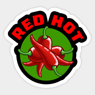 Red hot chili Sticker